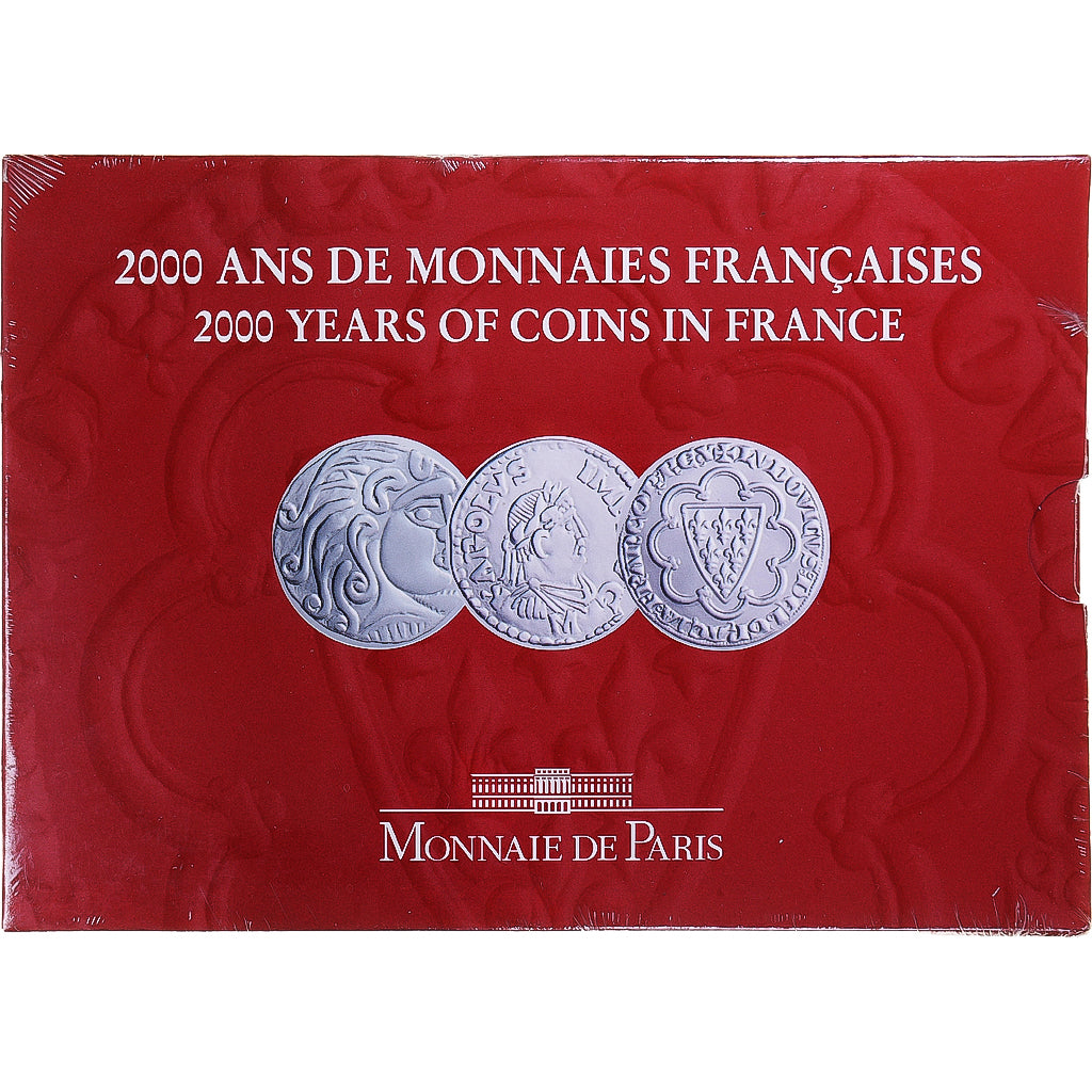 Francia, Coffret 3x 5 Francs, 2000 Ans de Monnaies Françaises (1/3), 2000