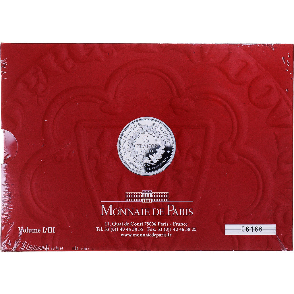 Francia, Coffret 3x 5 Francs, 2000 Ans de Monnaies Françaises (1/3), 2000