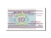 Banconote, Bielorussia, 10 Rublei, 2000, KM:23, Undated, FDS