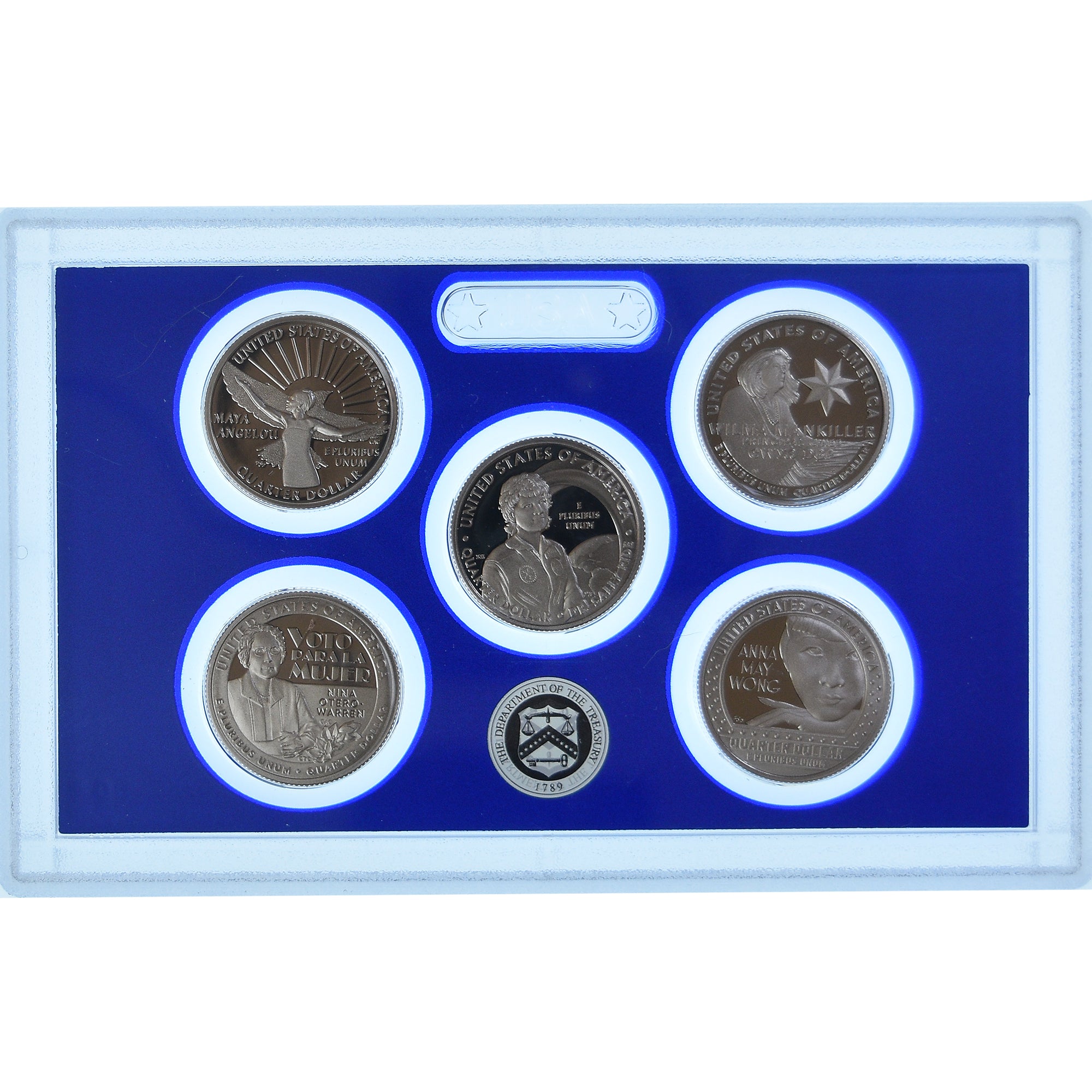 Coin, United States, Set, 2022, San Francisco, Coffret BE 5 monnaies, QUARTERS.