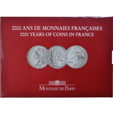 France, Coffret 3x 5 Francs, 2000 Ans de Monnaies Françaises (3/3), 2000, BU
