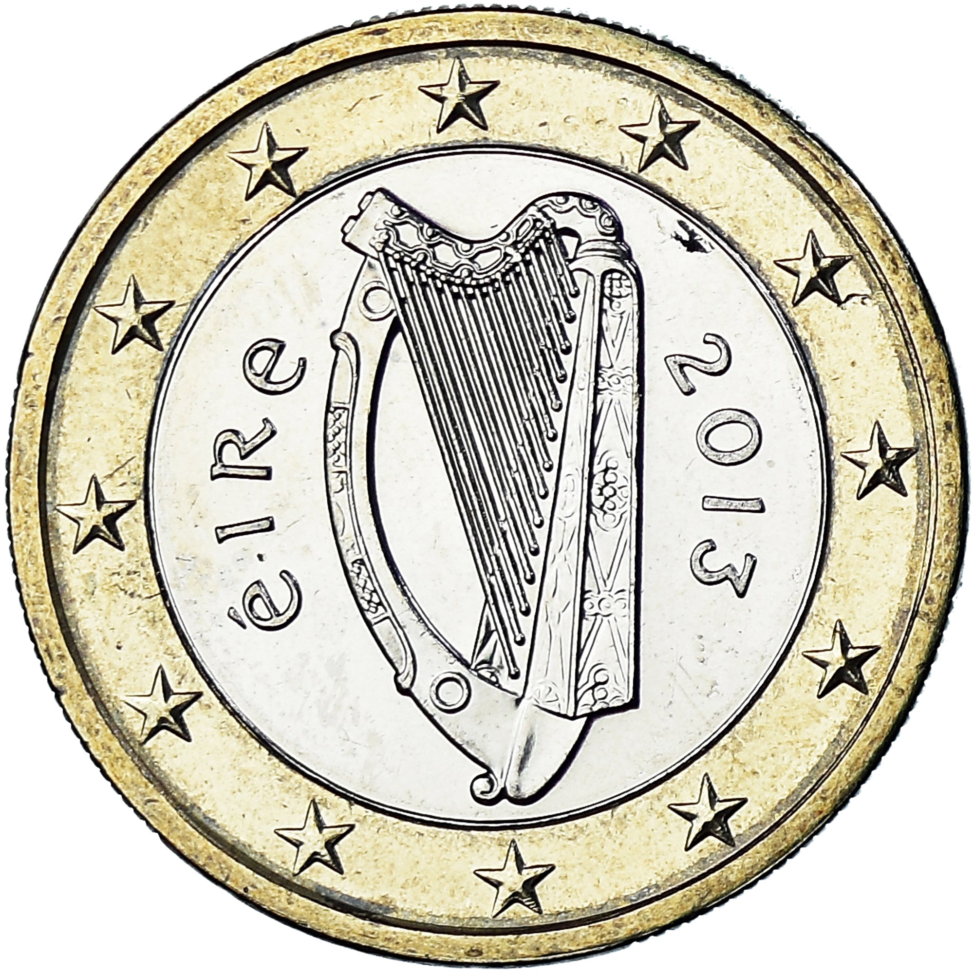 IRELAND REPUBLIC, Euro, 2013, MS(63), Bi-Metallic, KM:50