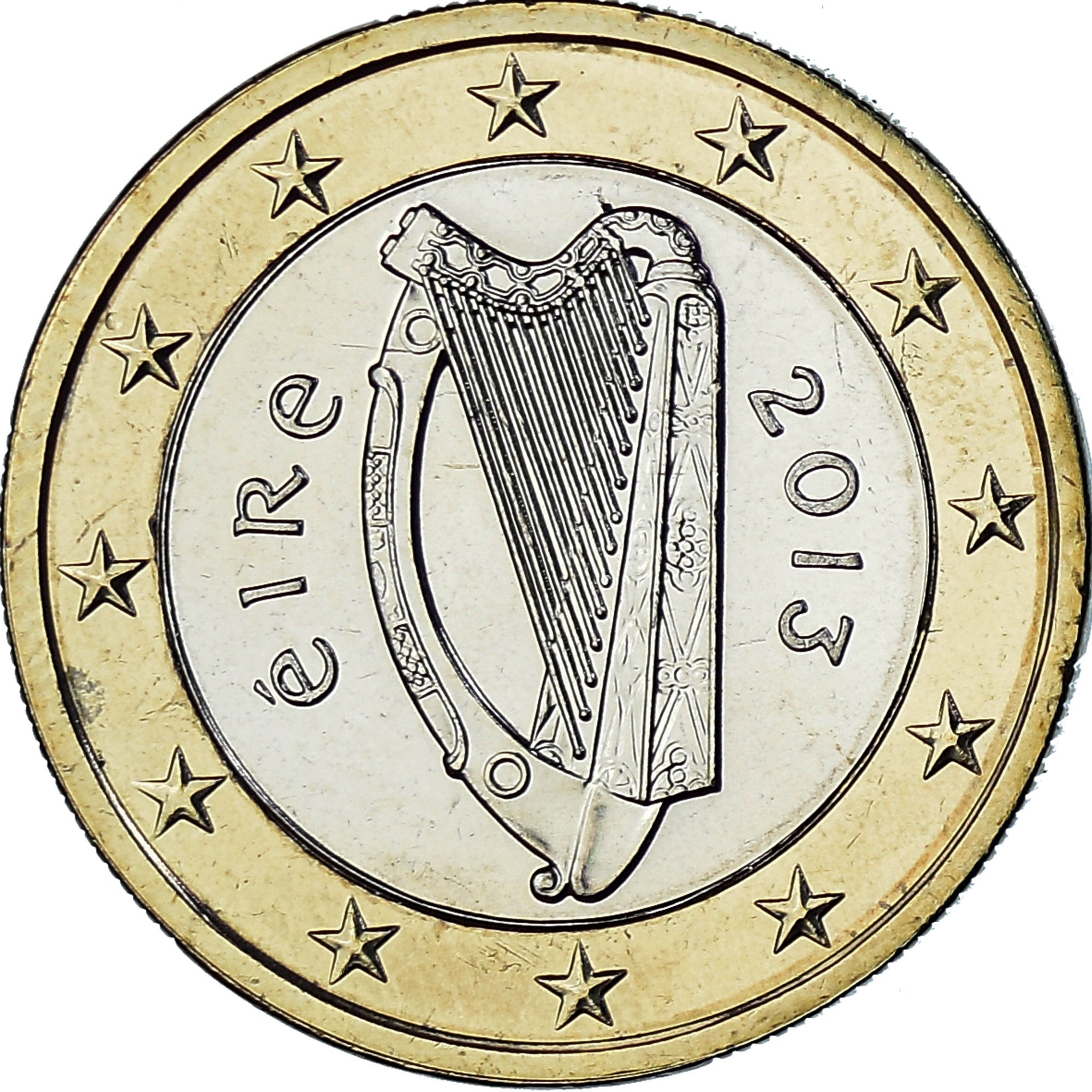 REPÚBLICA DE IRLANDA, Euro, 2013, SC, Bimetálico, KM:50