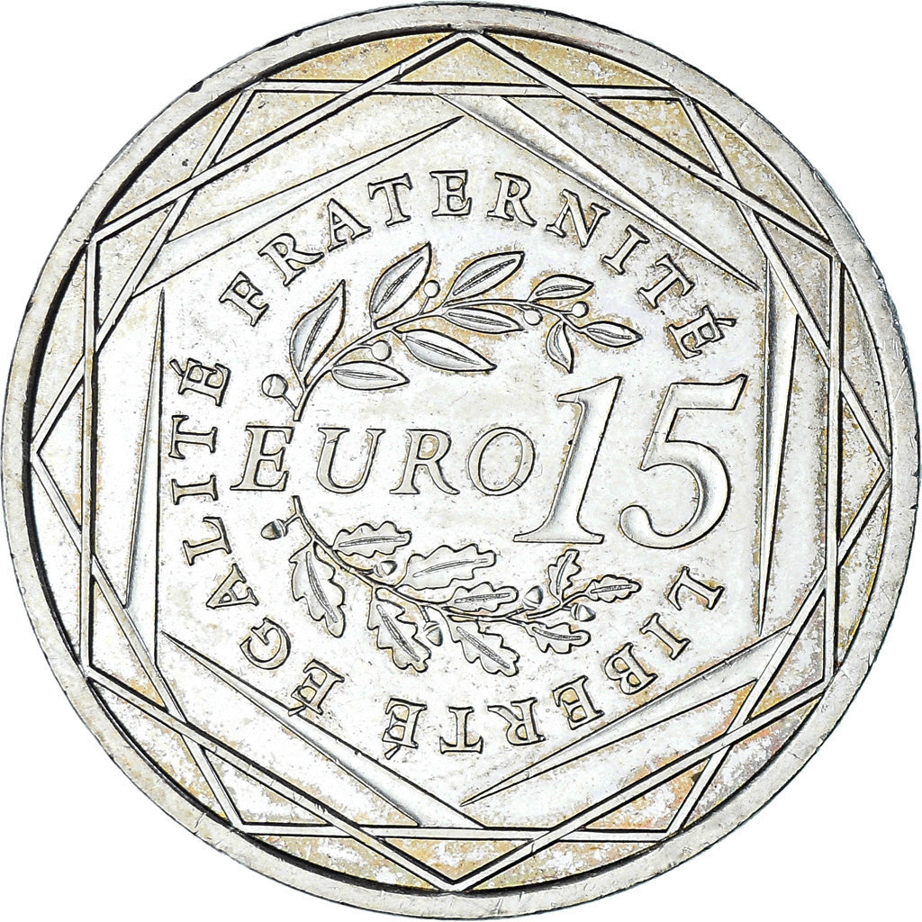 Frankreich, 15 Euro, 2008, Semeuse, VZ, Silber, Gadoury:2, KM:1535