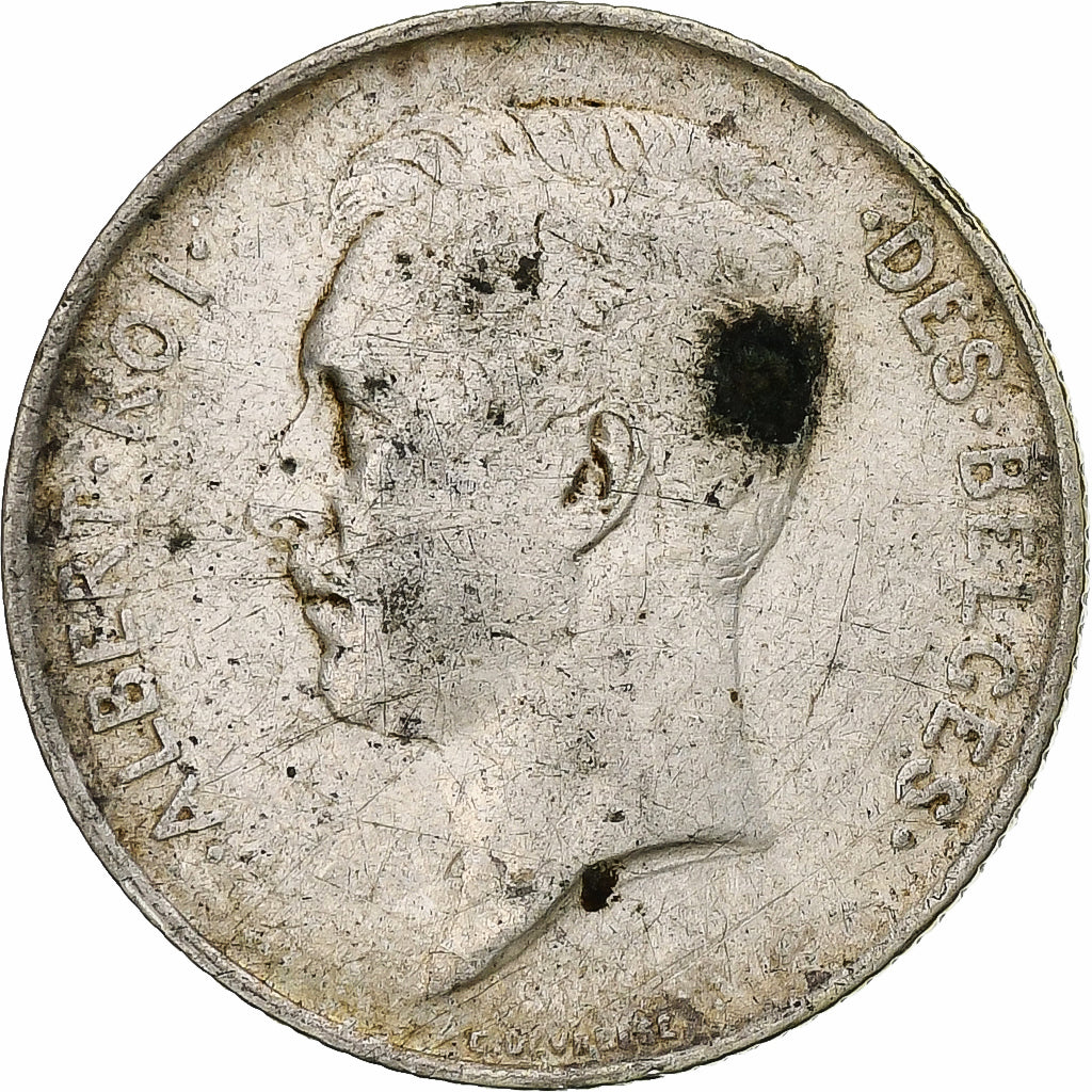 Münze, Belgien, Franc, 1913, S, Silber, KM:72