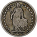 Münze, Schweiz, Franc, 1877, Bern, S, Silber, KM:24