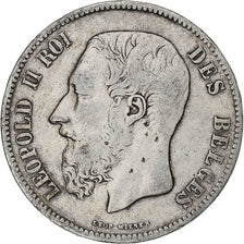 Coin, Belgium, Leopold II, 5 Francs, 5 Frank, 1868, VF(20-25), Silver, KM:24