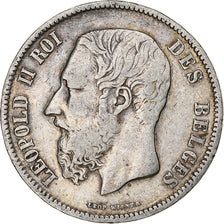 Coin, Belgium, Leopold II, 5 Francs, 5 Frank, 1869, VF(20-25), Silver, KM:24