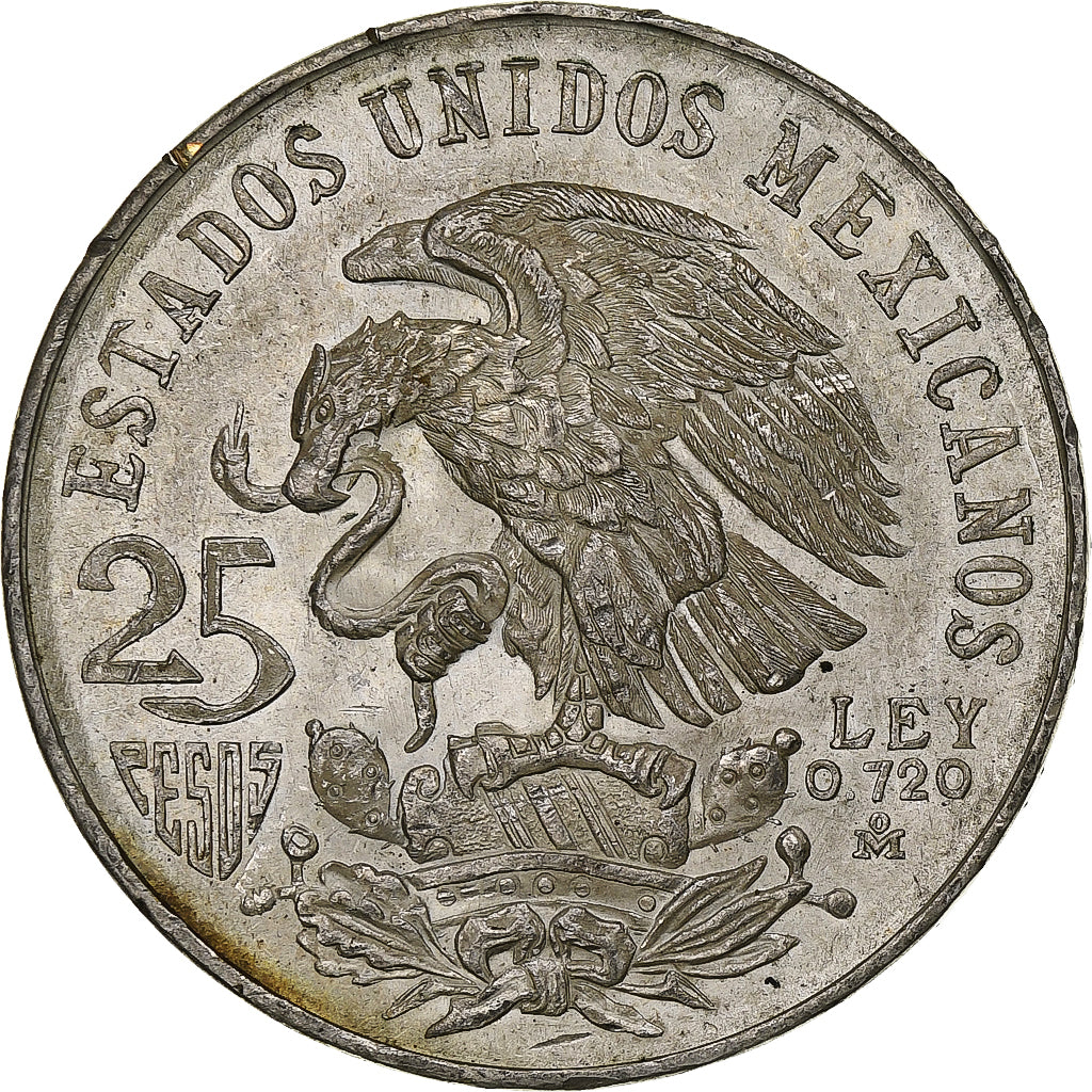 Moneta, Messico, 25 Pesos, 1968, Mexico, SPL-, Argento, KM:479.1