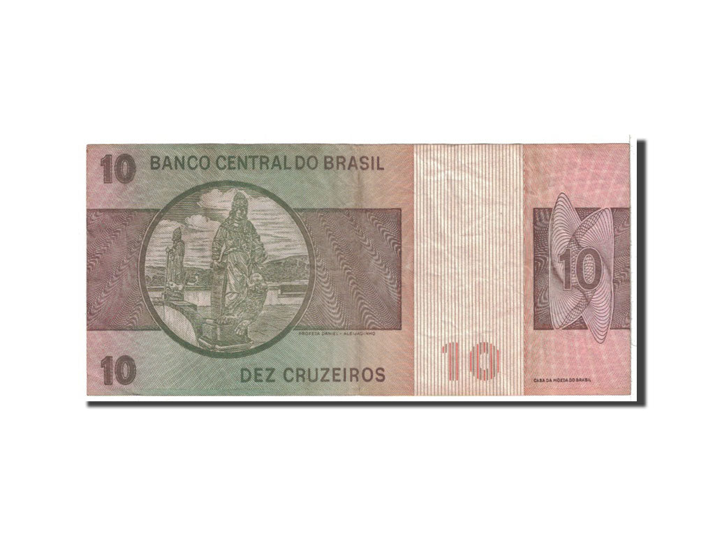 Banknote, Brazil, 10 Cruzeiros, 1979, Undated, KM:193c, EF(40-45)