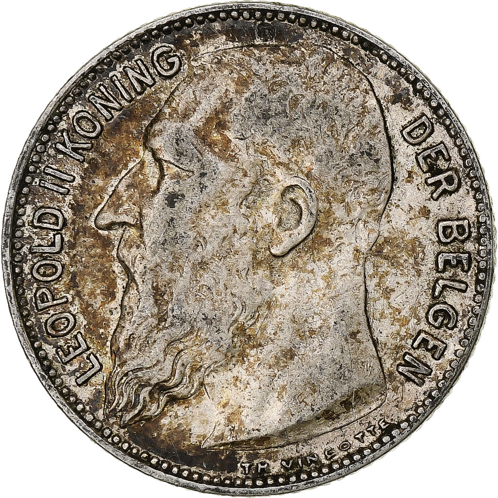 Münze, Belgien, Leopold II, Franc, 1909, S, Silber, KM:57.1