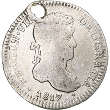 Coin, Peru, Real, 1817, Lima, Lima, VG(8-10), Silver, KM:114.1