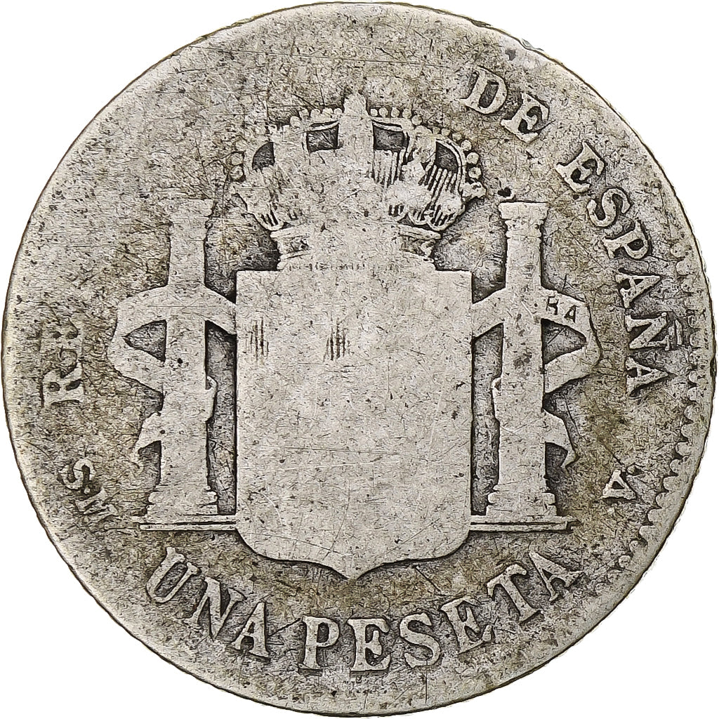 Moneda, España, Alfonso XIII, Peseta, 1903, Madrid, BC, Plata, KM:721