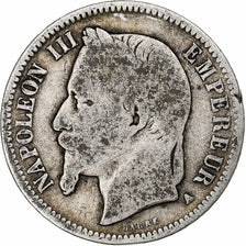 Munten, Frankrijk, Napoleon III, Franc, 1868, Paris, ZG+, Zilver, KM:806.1