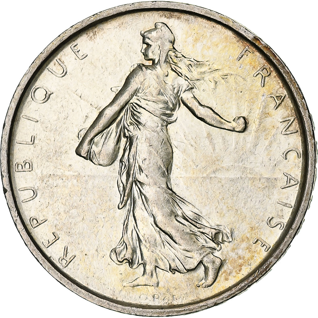 France, Semeuse, 5 Francs, 1969, Paris, MS(63), Silver, KM:926, Gadoury:770, Le