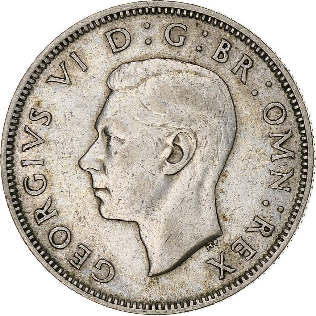 Gran Bretaña, George VI, Florin, Two Shillings, 1940, MBC, Plata, KM:855