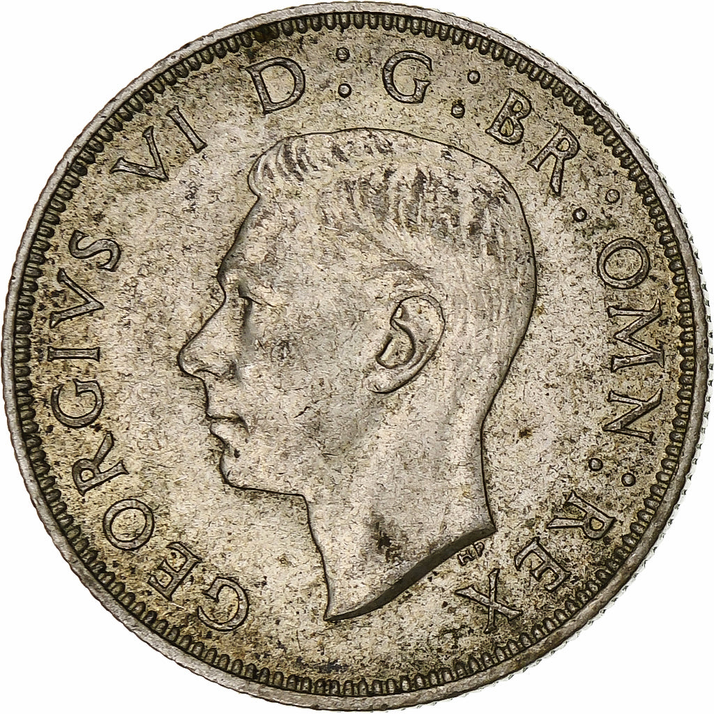 Großbritannien, George VI, Florin, Two Shillings, 1940, SS+, Silber, KM:855