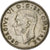 Gran Bretaña, George VI, Florin, Two Shillings, 1943, MBC+, Plata, KM:855