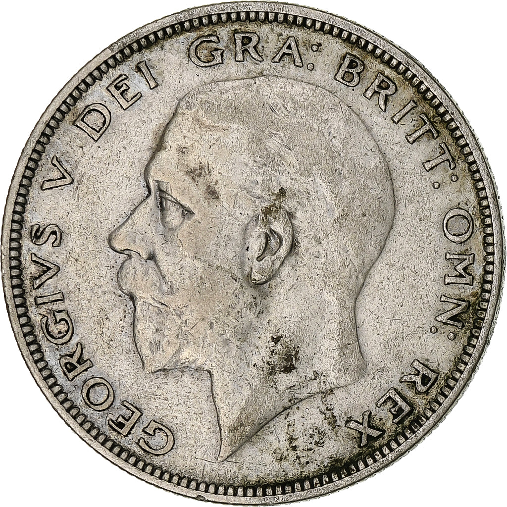 Great Britain, George V, 1/2 Crown, 1936, VF(30-35), Silver, KM:835