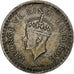 INDIE BRYTYJSKIE, George VI, 1/2 Rupee, 1944, AU(50-53), Srebro, KM:552