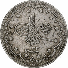 Turchia, Abdul Hamid II, 5 Kurush, 1907 (AH 1293/33), Qustantiniyah, BB