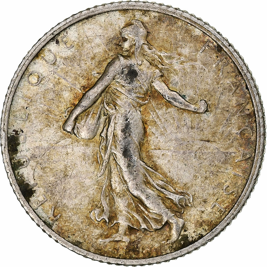 France, Semeuse, Franc, 1910, Paris, TTB+, Argent, Gadoury:467, KM:844.1, Le