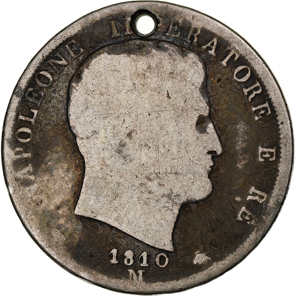 États italiens, KINGDOM OF NAPOLEON, Napoleon I, 2 Lire, 1810, Milan, B