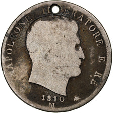 États italiens, KINGDOM OF NAPOLEON, Napoleon I, 2 Lire, 1810, Milan, B