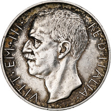 Italy, Vittorio Emanuele III, 10 Lire, 1927, Rome, EF(40-45), Silver, KM:68.1