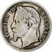 França, Napoleon III, Franc, 1866, Paris, Prata, VF(20-25), Gadoury:463
