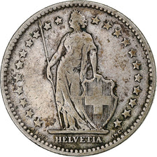 Switzerland, 2 Francs, 1886, Bern, Silver, VF(20-25), KM:21