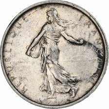 Francja, 5 Francs, Semeuse, 1968, Paris, Srebro, AU(50-53), Gadoury:770, Le