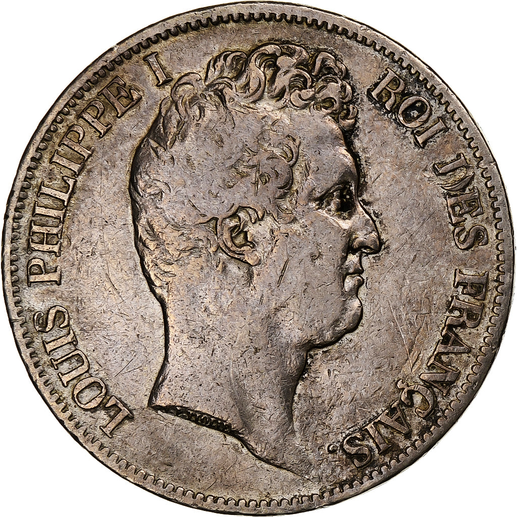 France, 5 Francs, Louis-Philippe, 1831, Nantes, Silver, VF(30-35), Gadoury:676