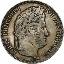 France, 5 Francs, Louis-Philippe, 1835, Lyon, Silver, EF(40-45), Gadoury:678