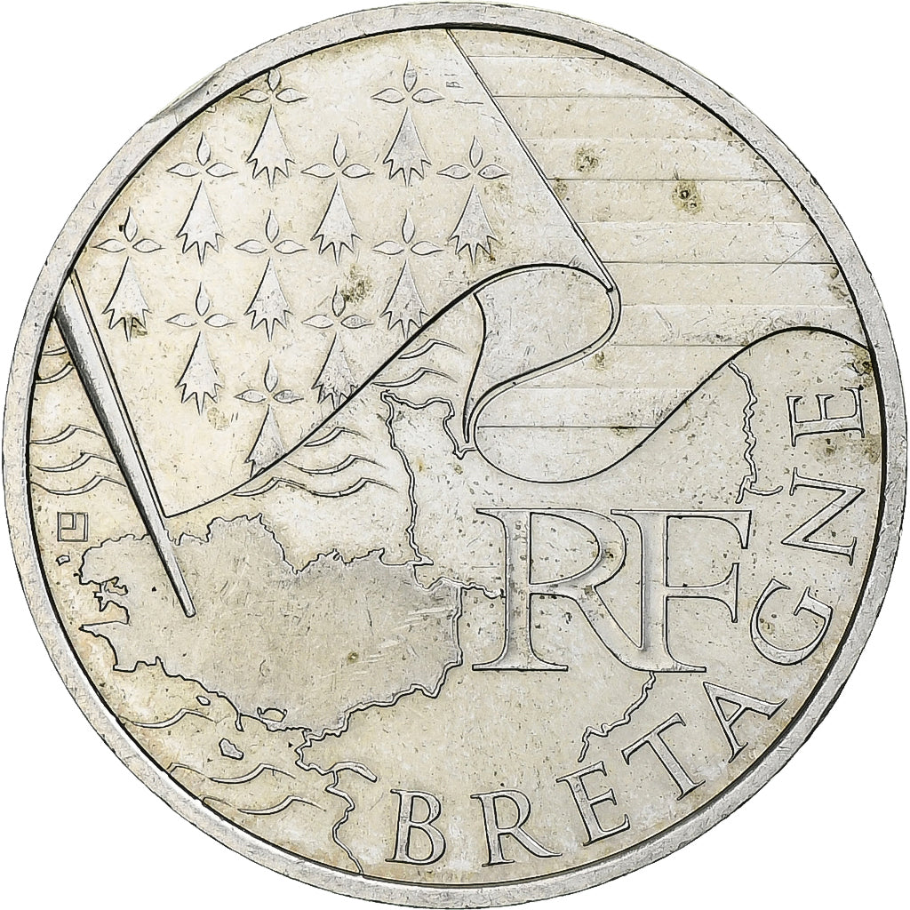 Francia, 10 Euro, Bretagne, 2010, Argento, SPL-, KM:1648