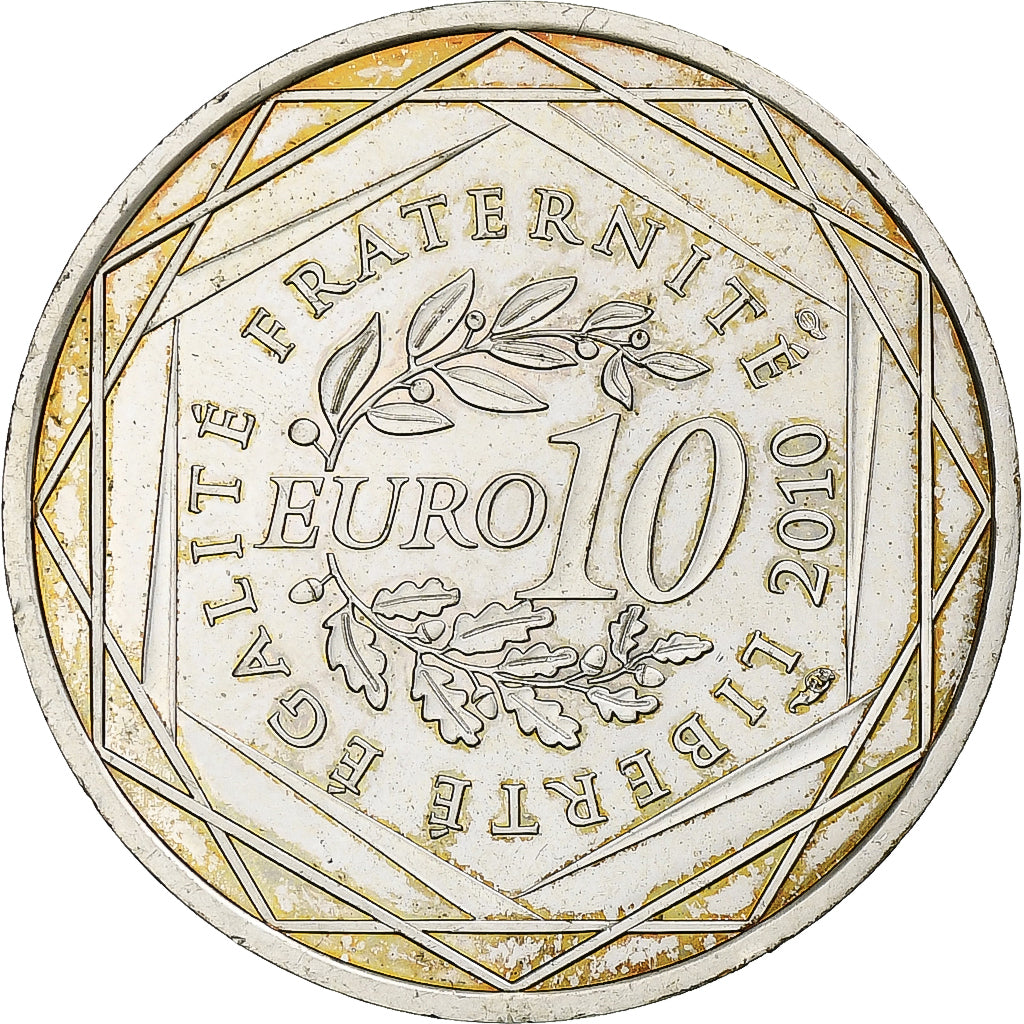 Francia, 10 Euro, 2010, Paris, Argento, SPL, KM:1667