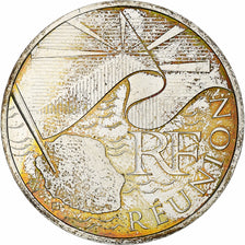 France, 10 Euro, Réunion, 2010, Silver, MS(60-62)