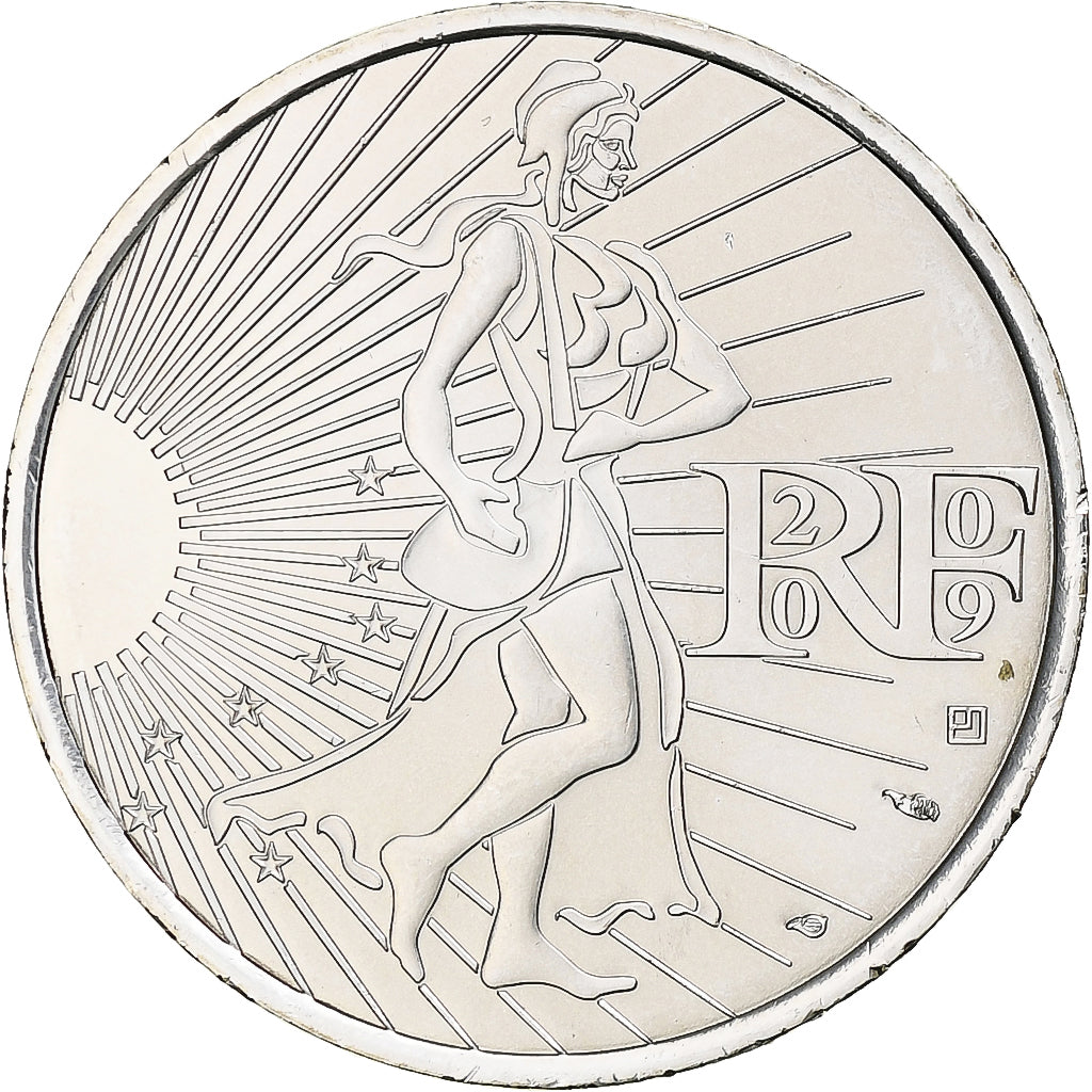 France, 10 Euro, 2009, Silver, MS(65-70), Gadoury:EU337, KM:1580