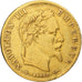 Francia, Napoleon III, 5 Francs, 1863, Strasbourg, Oro, MBC, Gadoury:1002, Le