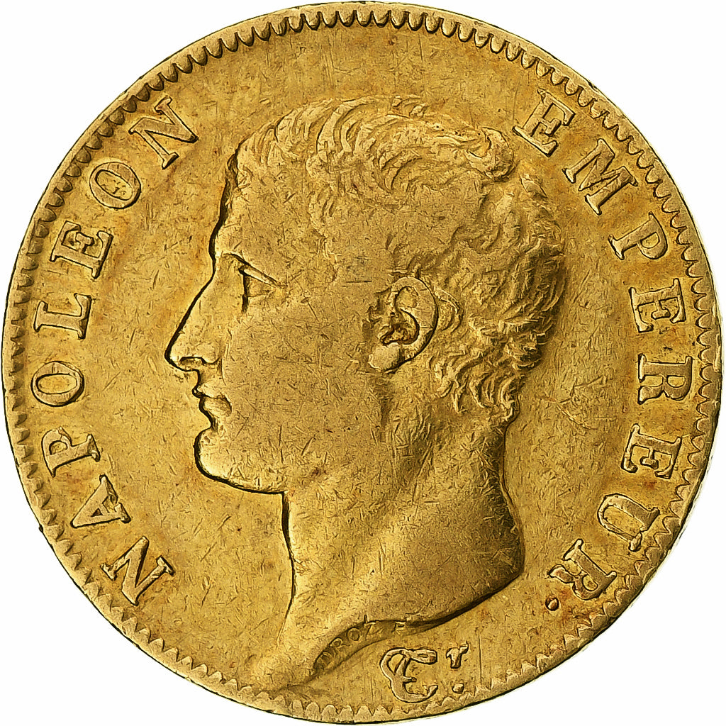 Francia, 20 Francs, Napoléon I, AN 13, Paris, Oro, MBC, Gadoury:1022, Le