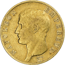 Francja, 40 Francs, Napoléon I, AN 13, Paris, Złoto, VF(30-35), Gadoury:1081