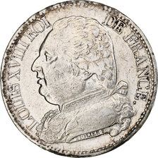 Coin, France, Louis XVIII, Louis XVIII, 5 Francs, 1814, Limoges, VF(20-25)
