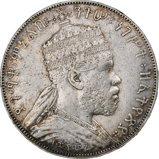 Ethiopia, Menelik II, Birr, 1887, Paris, Silver, VF(30-35), KM:5