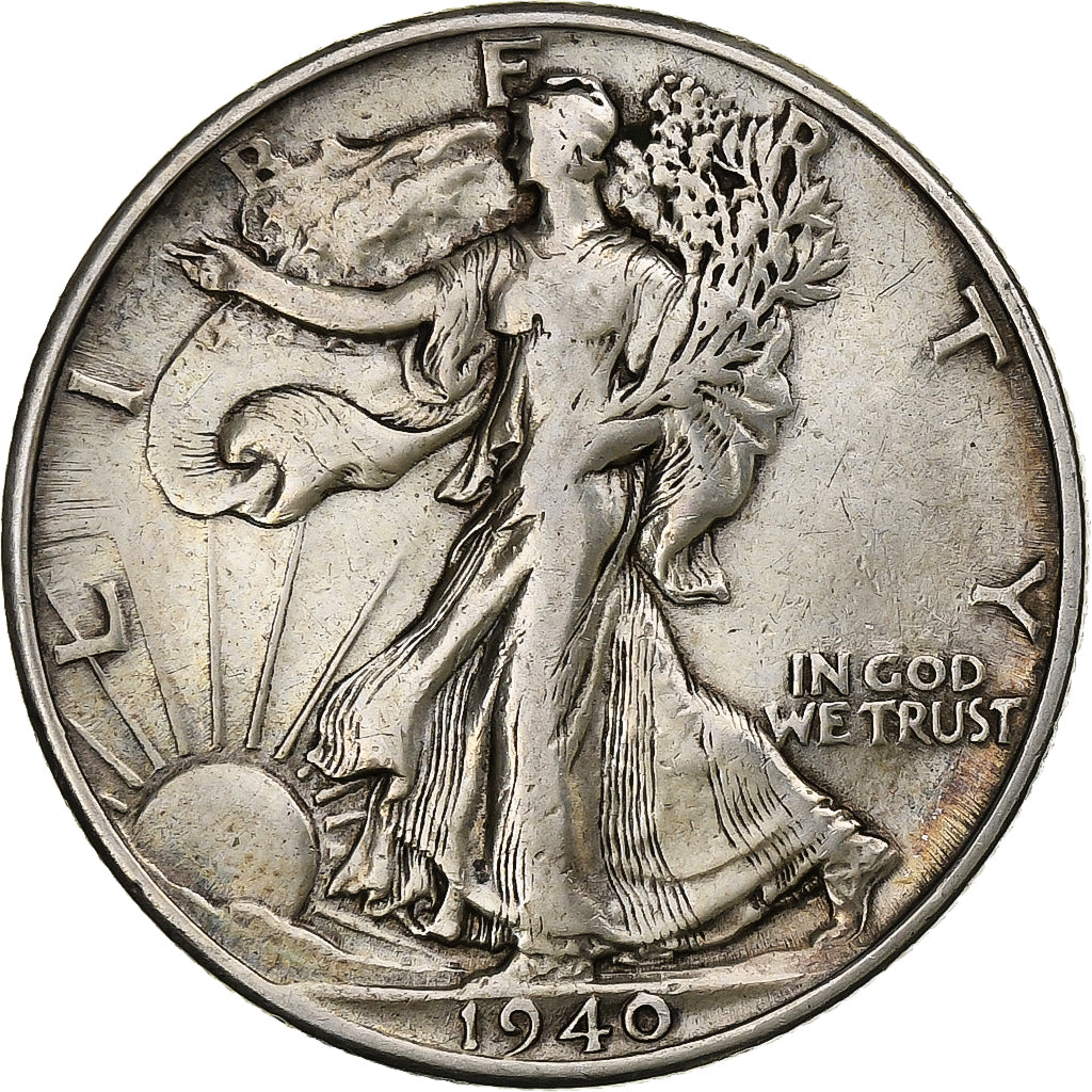 Verenigde Staten, Half Dollar, Walking Liberty Half Dollar, 1940, U.S. Mint
