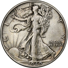 Verenigde Staten, Half Dollar, Walking Liberty Half Dollar, 1940, U.S. Mint