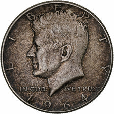 États-Unis, Half Dollar, Kennedy, 1964, Philadelphie, Argent, TTB, KM:202