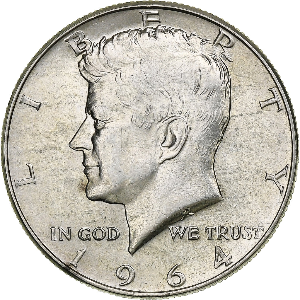Stati Uniti, Half Dollar, Kennedy, 1964, Philadelphia, Argento, SPL, KM:202