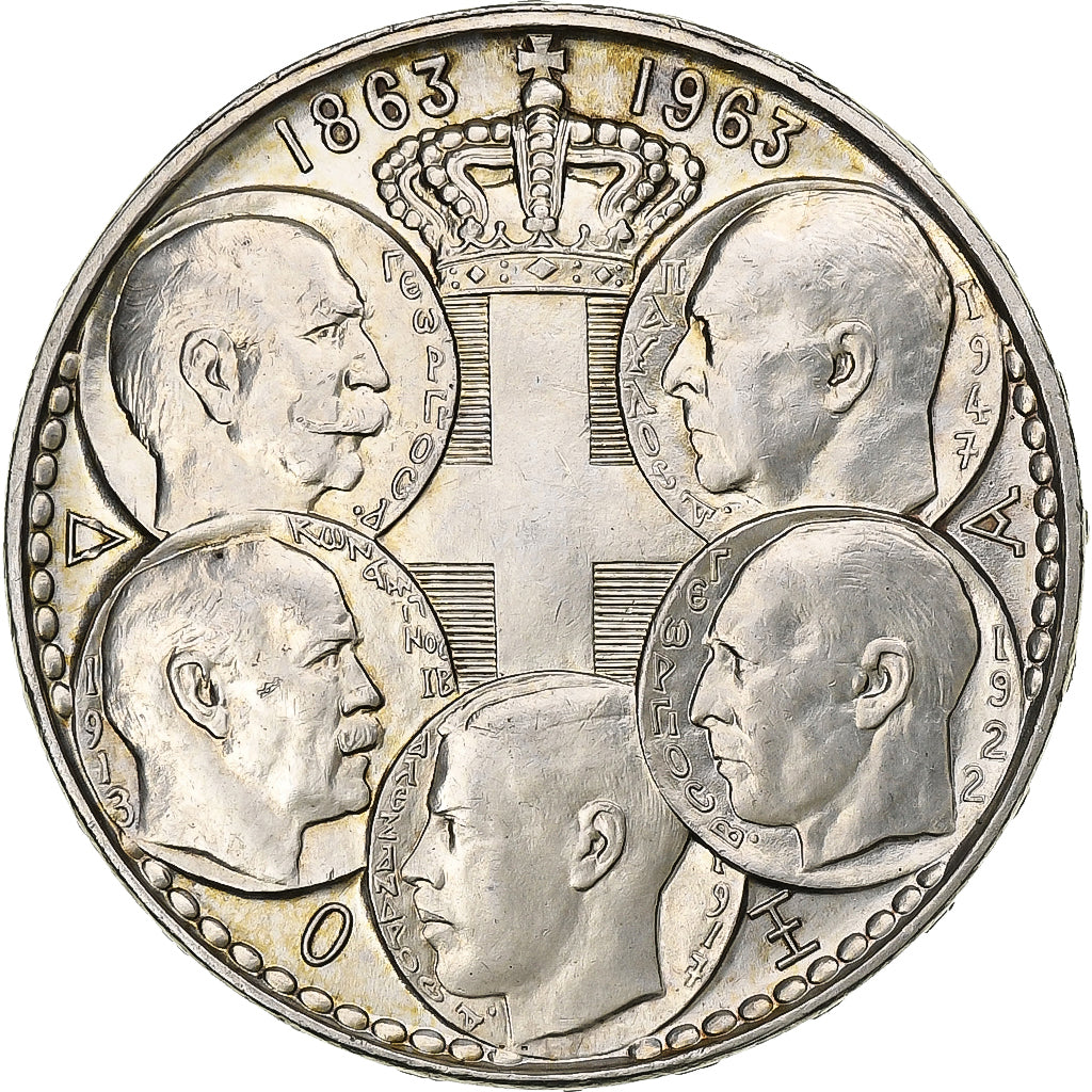 Griechenland, Paul I, 30 Drachmai, Centenial of the House of Glücksburg, 1963