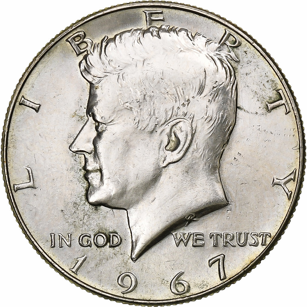 Stati Uniti, Half Dollar, Kennedy Half Dollar, 1967, Philadelphia, Argento