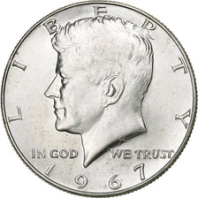Stati Uniti, Half Dollar, Kennedy Half Dollar, 1967, Philadelphia, Argento, SPL